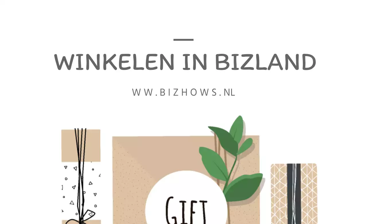 WINKELEN IN BIZLAND