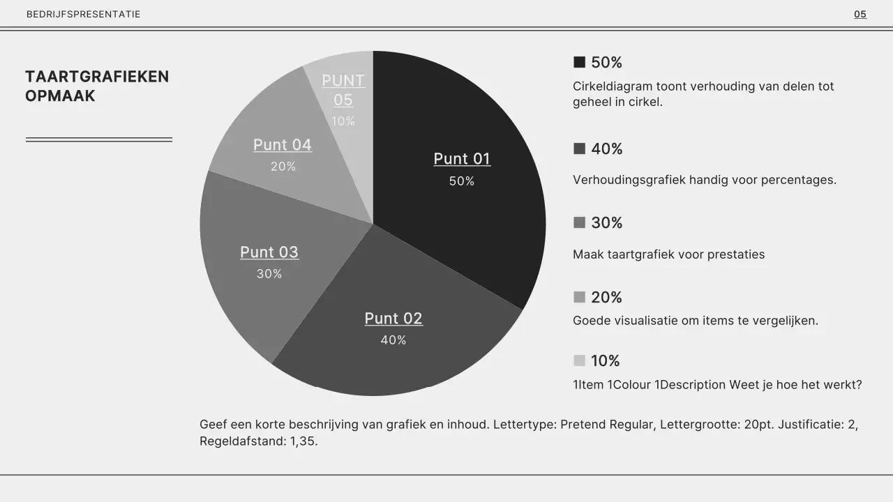 Grijs en zwart monotoon voor een eenvoudige bedrijfspresentatie