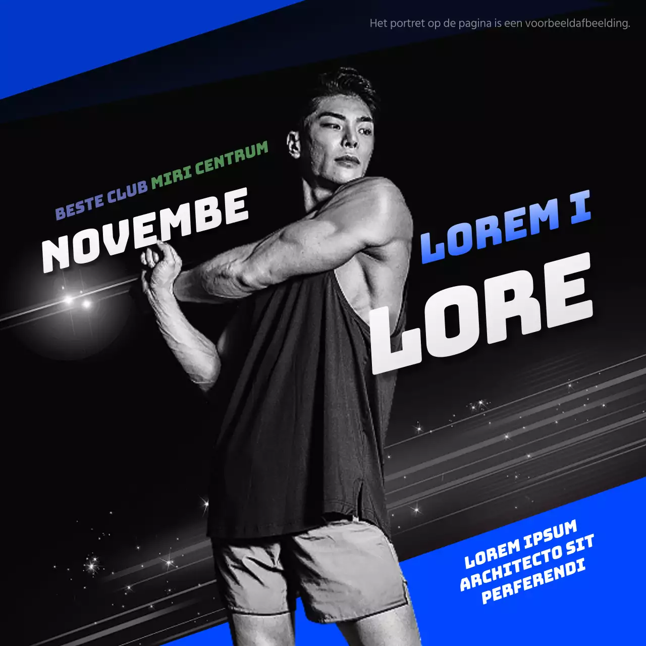 Zwart en blauw voor eenvoudige gezondheid Fitness Nieuws