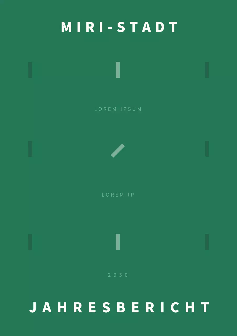 Deckblatt für den grün-weißen Bericht des öffentlichen Sektors