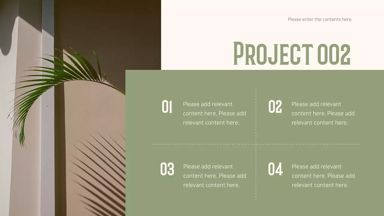 Green Minimalist Project Report Document Presentation