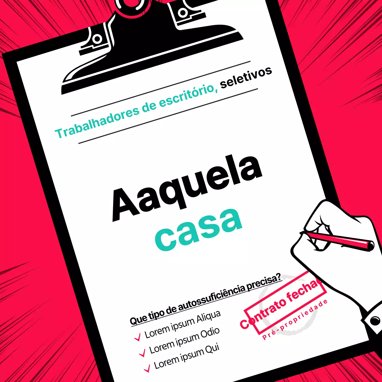 A casa onde vive