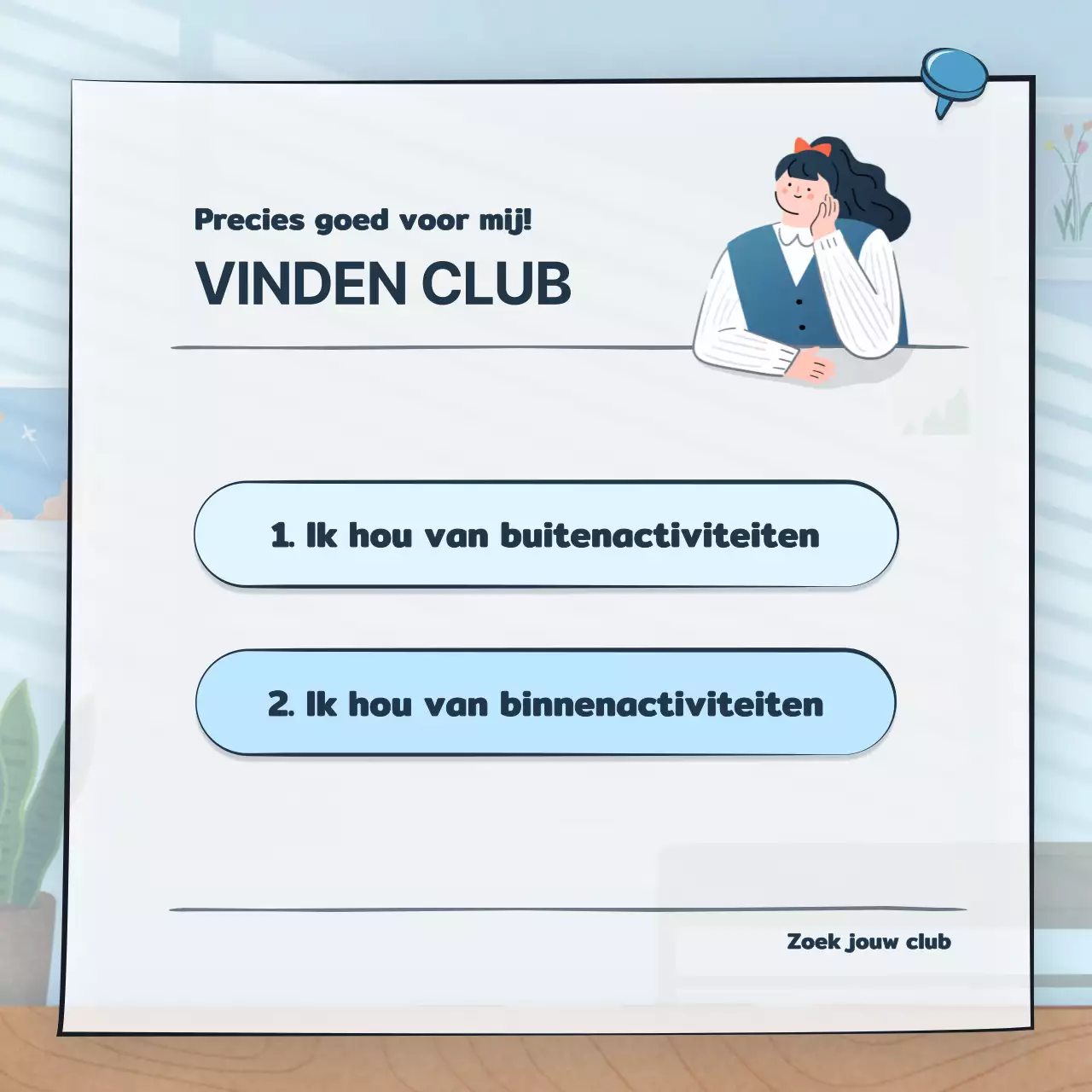 Psychologische testconcepten met leuke illustraties