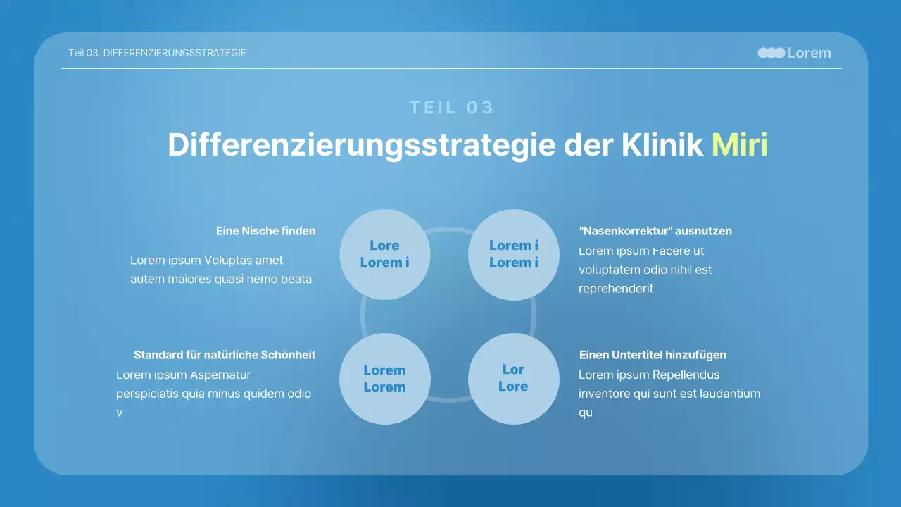 Medizinische Vorträge in Blau