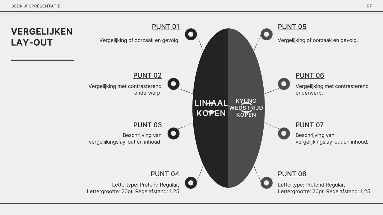 Grijs en zwart monotoon voor een eenvoudige bedrijfspresentatie