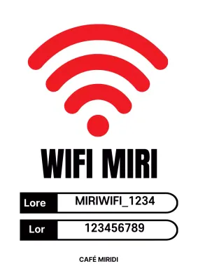 Sencilla señalización wifi blanca