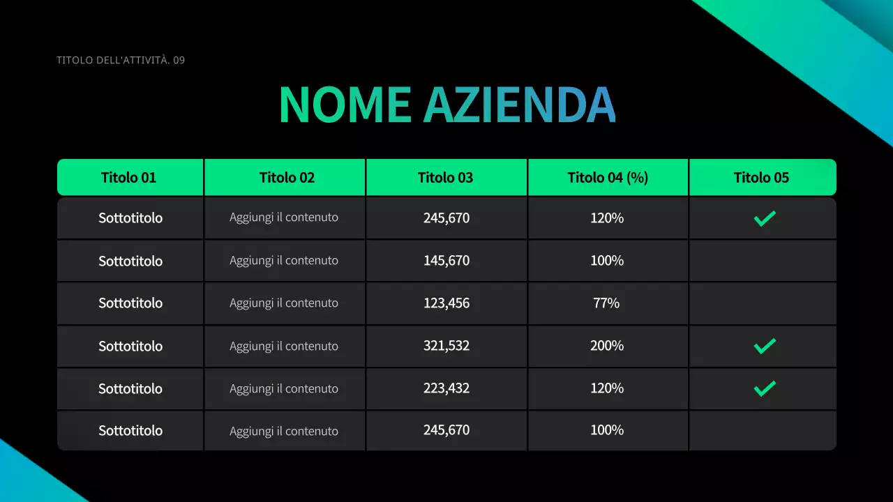 Business in nero e sfumature