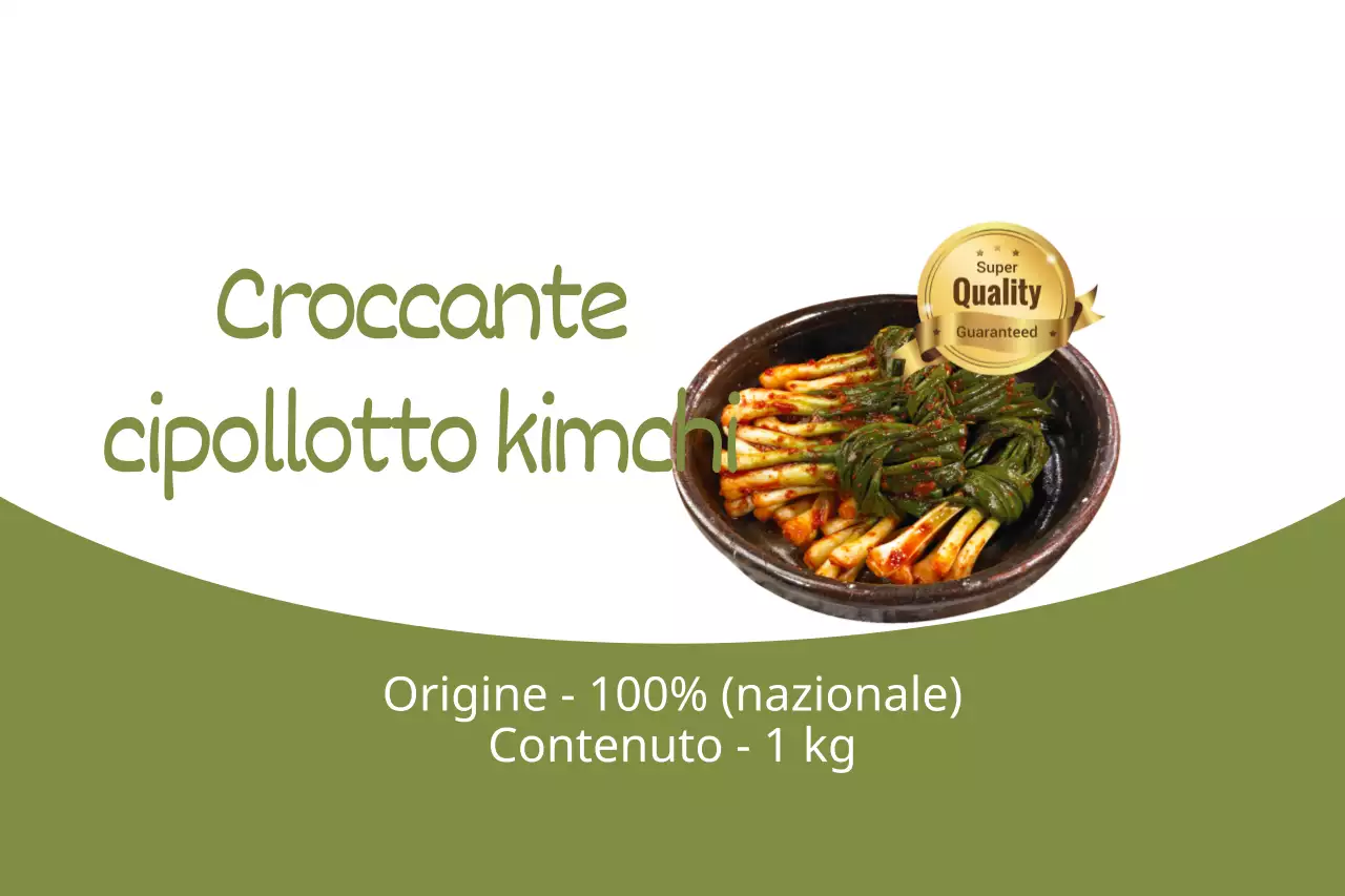 Kimchi croccante di cipollotti