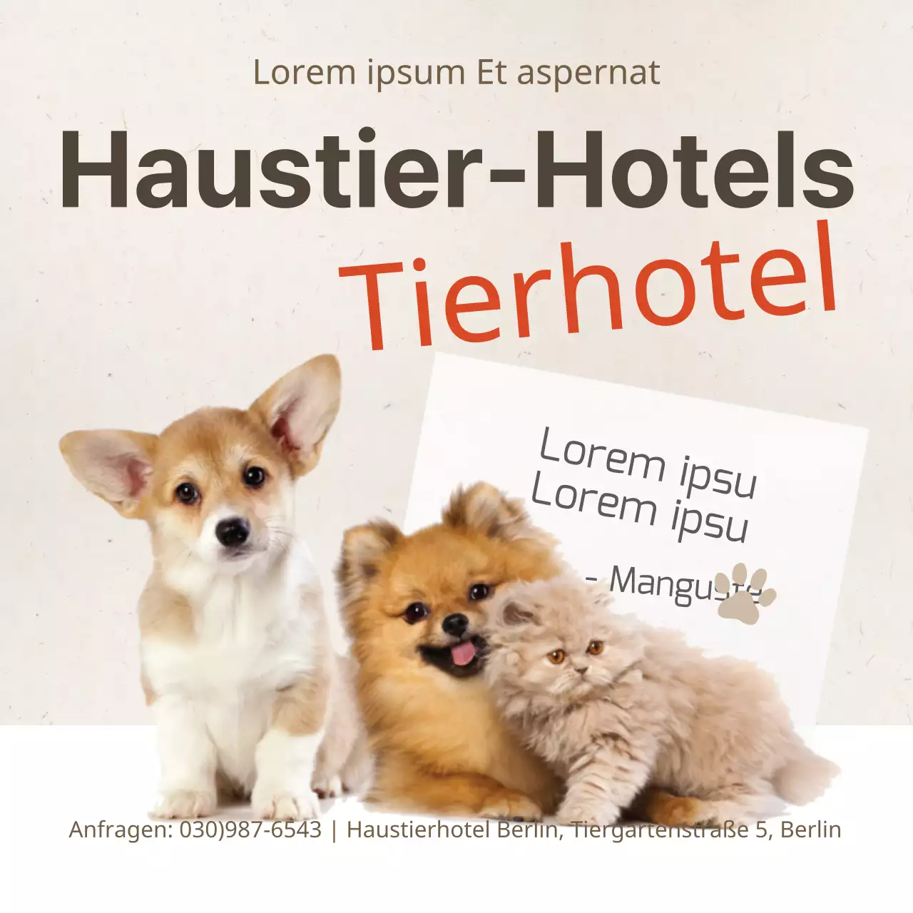 Haustier-Hotels