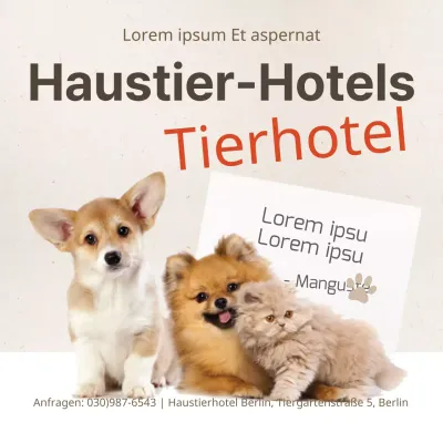 Haustier-Hotels
