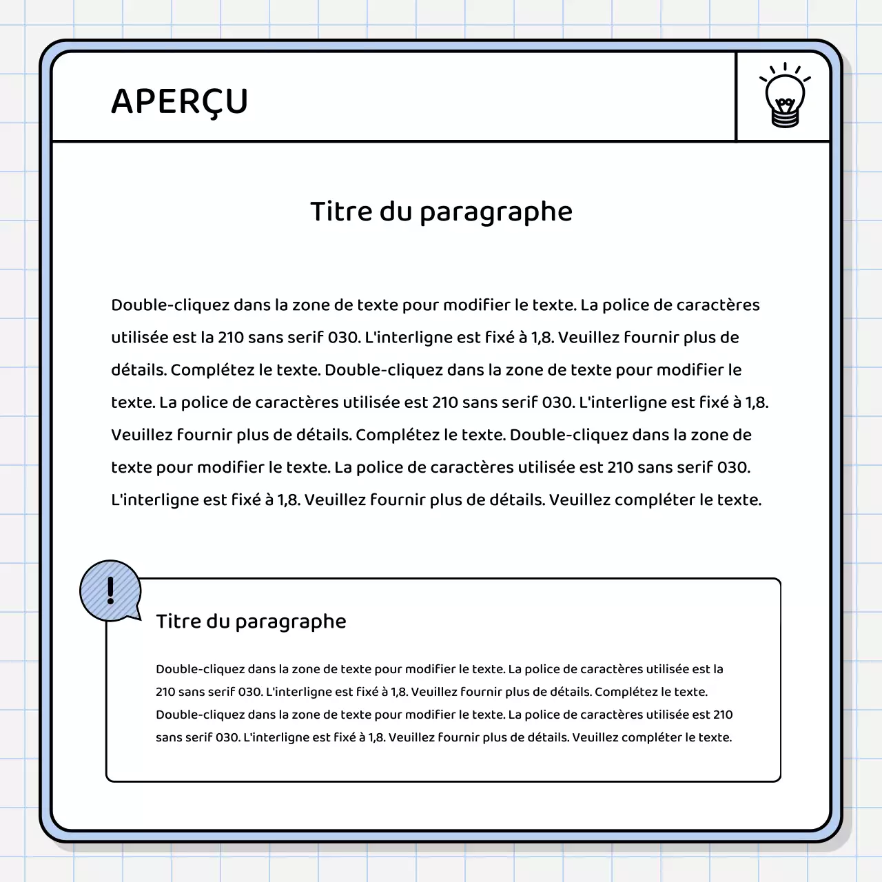 Kit de présentation de base en jaune et chartreuse