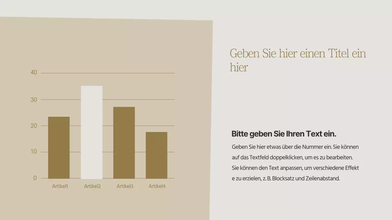 Ein einfaches Balkendiagramm mit einem herbstlichen Thema