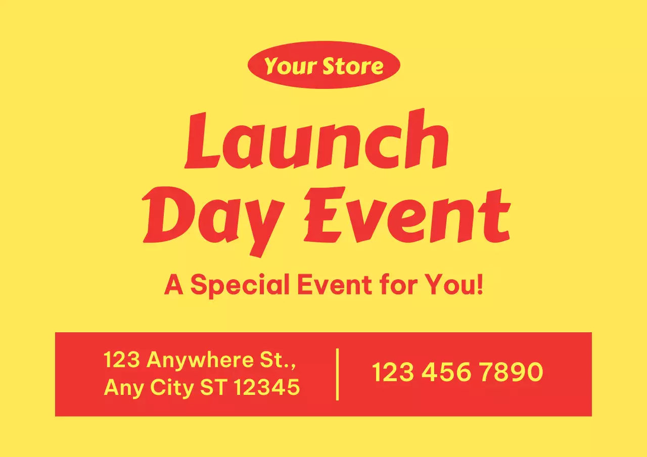 Yellow Bold Event Promotion Poster