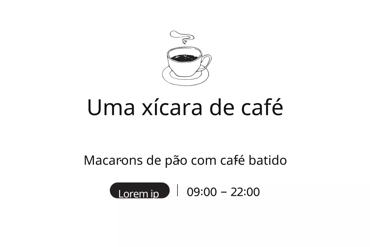 Uma chávena de café