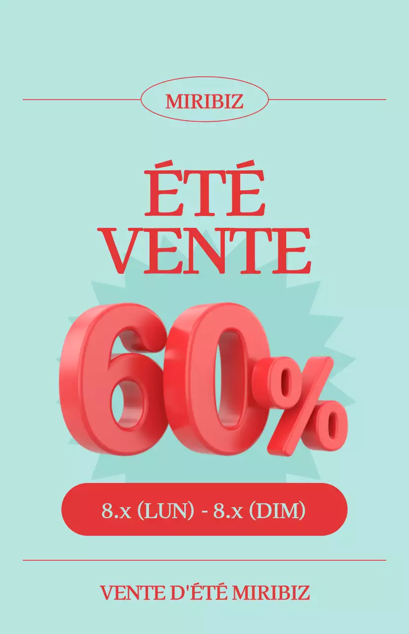 Promotion des soldes d'été sur fond bleu