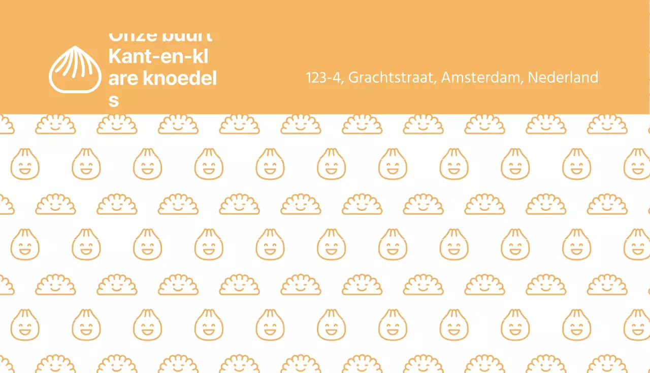 Geel patroon illustratie schattig voedsel knoedels
