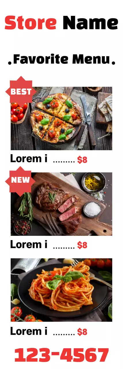 Banner de menu de café elegante bege