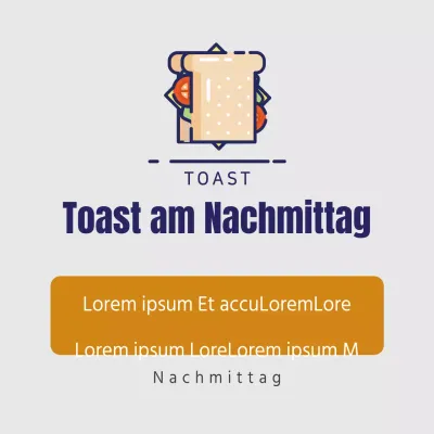 Toast am Nachmittag