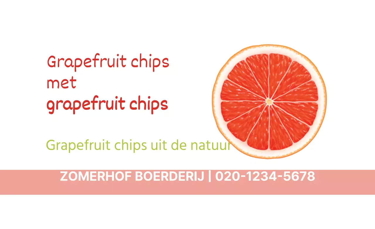 Grapefruit chips