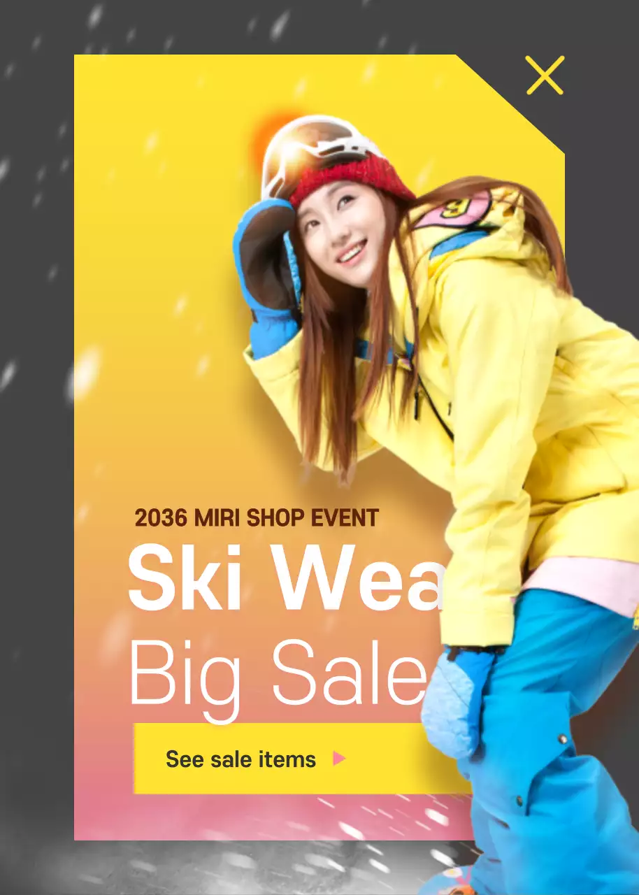 Poster quảng cáo đồ bơi thời trang màu xanh