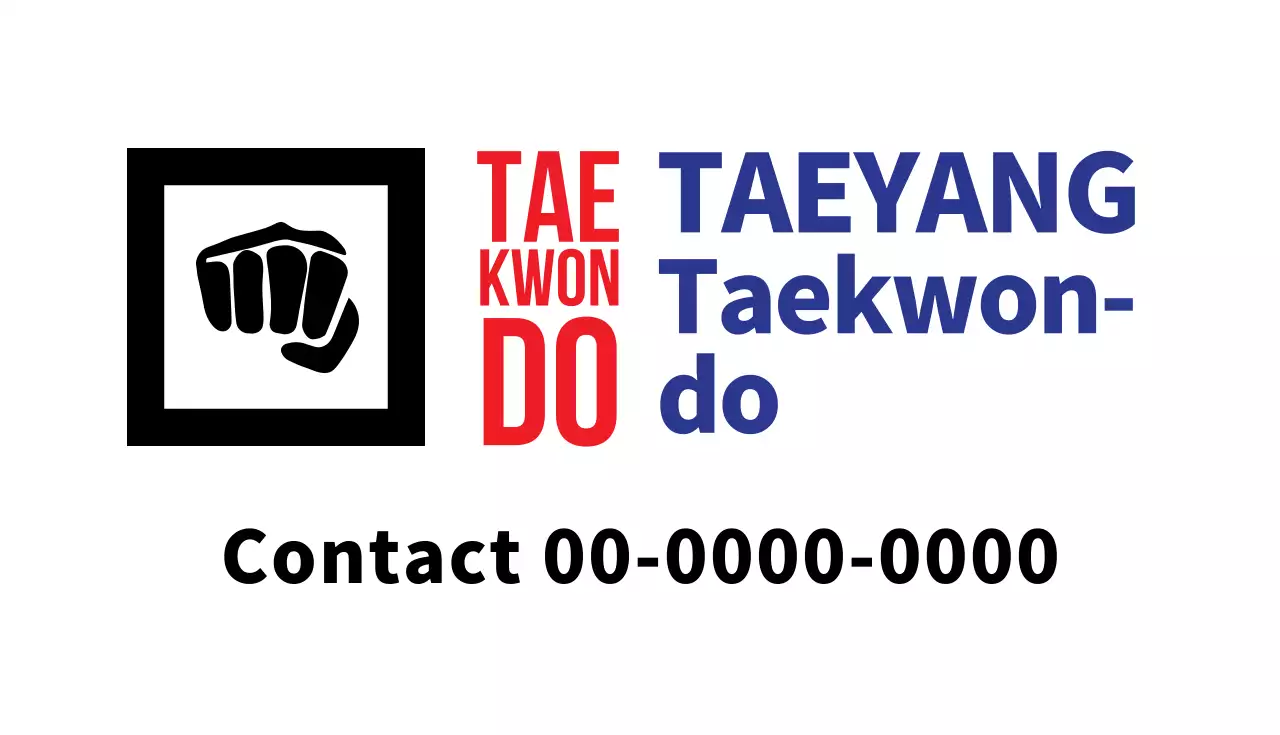 Red Traditional Martial Arts Business Card