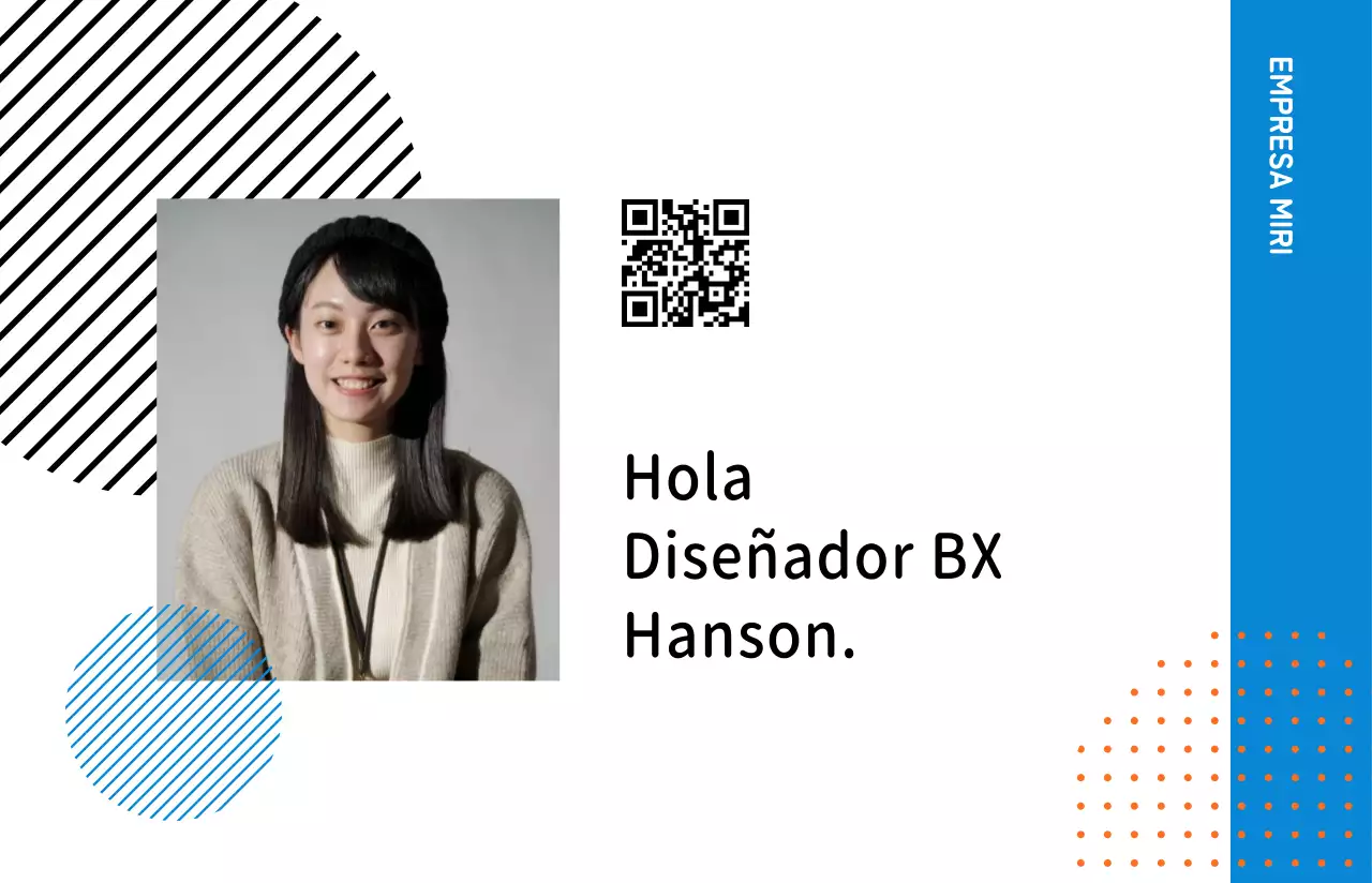 Una empresa de moda con un fondo blanco limpio acentuado con gráficos geométricos.