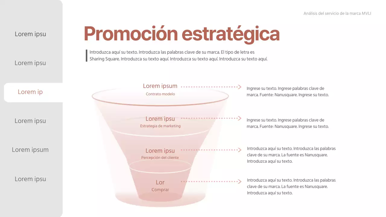 Informe de consultoría limpio degradado rosa-beige