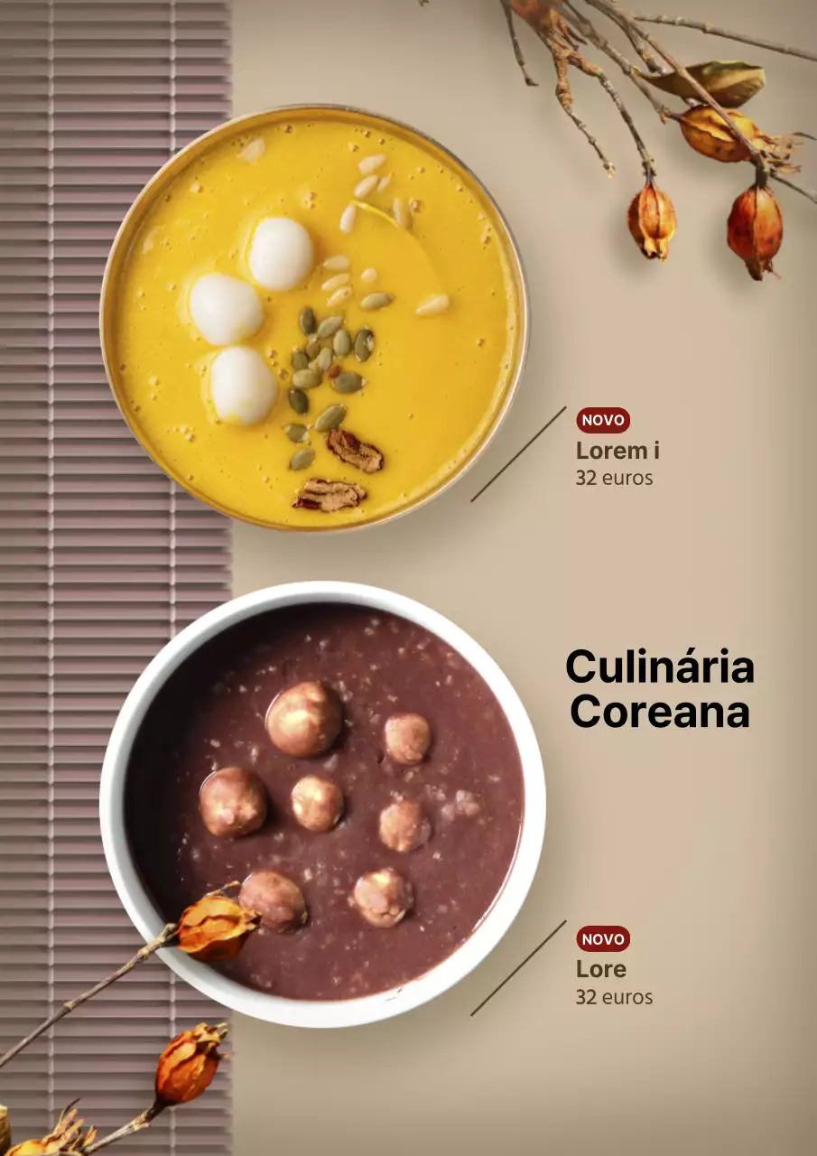 Promoção de um novo menu num restaurante de hot pot de wagyu
