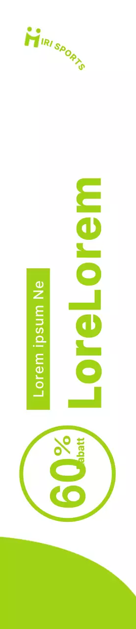 Ein klares Konzept in Weiß und Limonengrün für die Ankündigung und Bewerbung von Open-Sale-Veranstaltungen für Sportbekleidung.