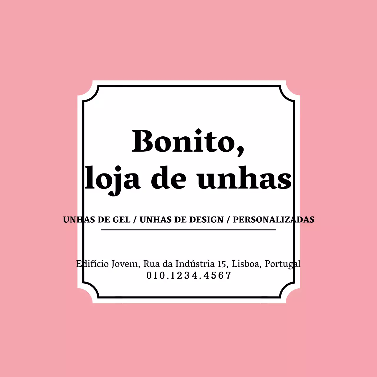Bonito salão de unhas