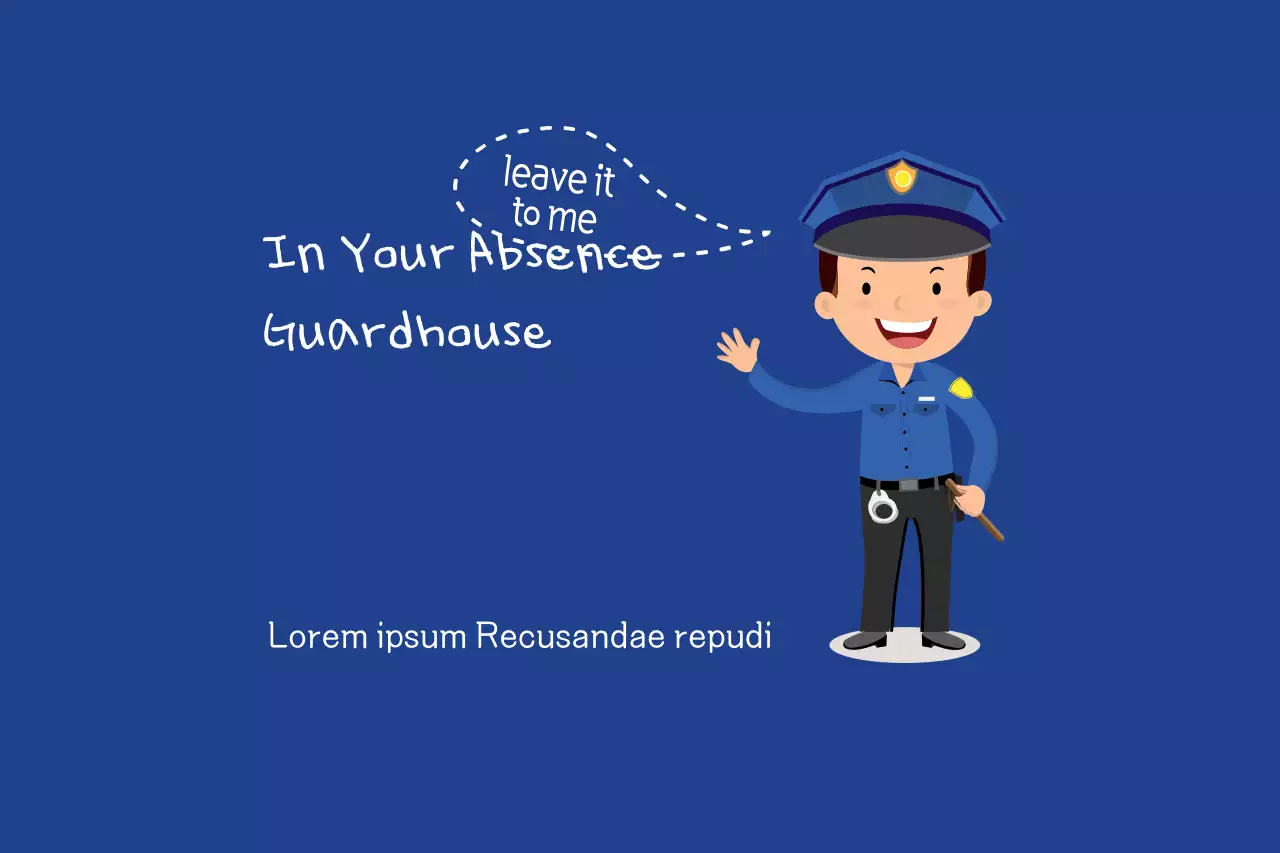 Blue Simple Security Announcement Banner