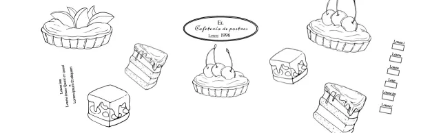 Promocione e informe a los cafés con un emotivo logotipo en marrón rojizo y amarillo pálido