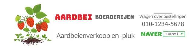 Wit fruit illustratie aardbeien boerderij promotie