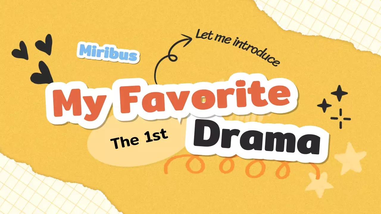 옐로우 플레이풀 드라마 발표 프리젠테이션