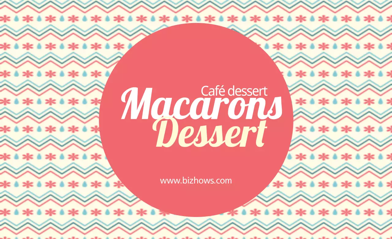 Dessert aux macarons