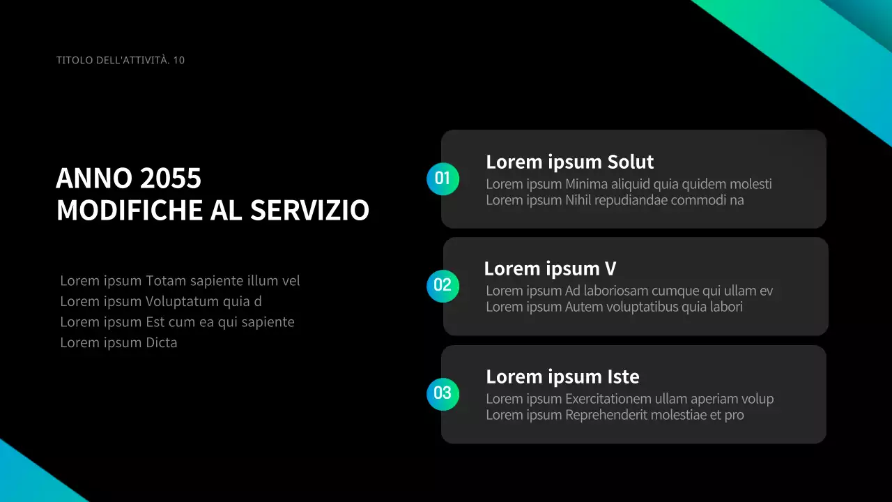 Business in nero e sfumature