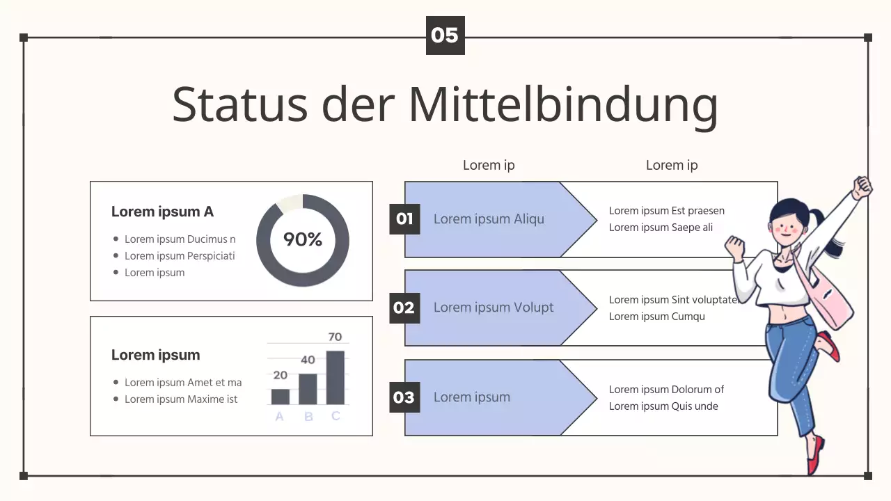 Ankündigung der Plenarsitzung zum Semesterende in schlichtem Beige und Hellblau