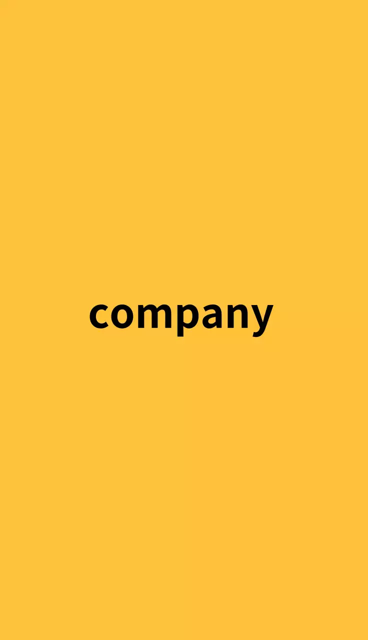 黄色 シンプル 名刺