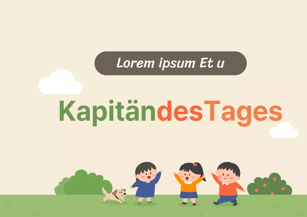 Bunte und niedliche Illustrationen für Leittexte und Tafeldekorationen für den heutigen Unterricht