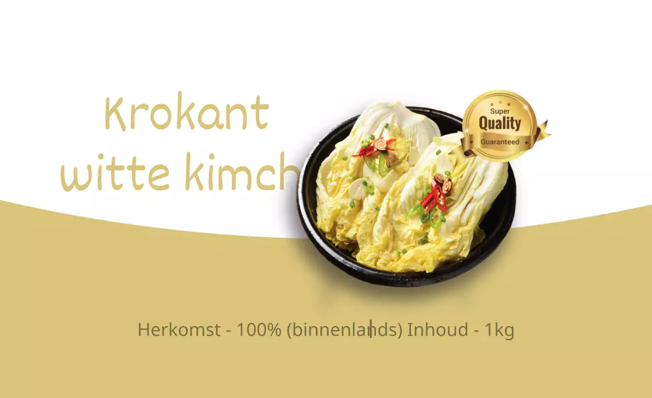 Krokante witte kimchi