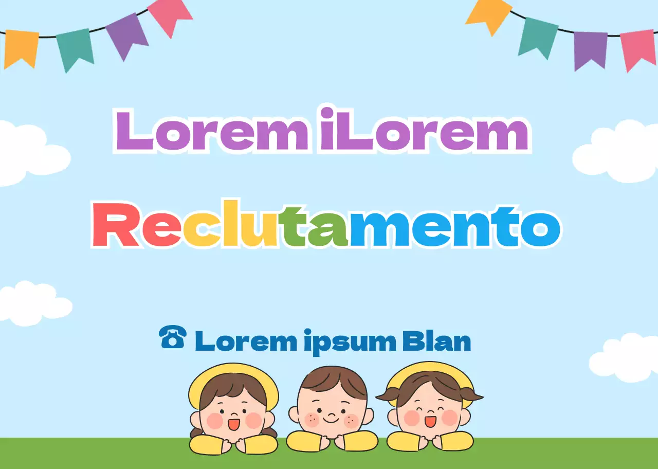 Azzurro verde simpatico reclutamento PR