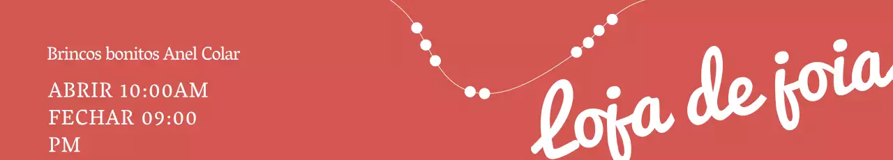 Banner de rua de joalharia