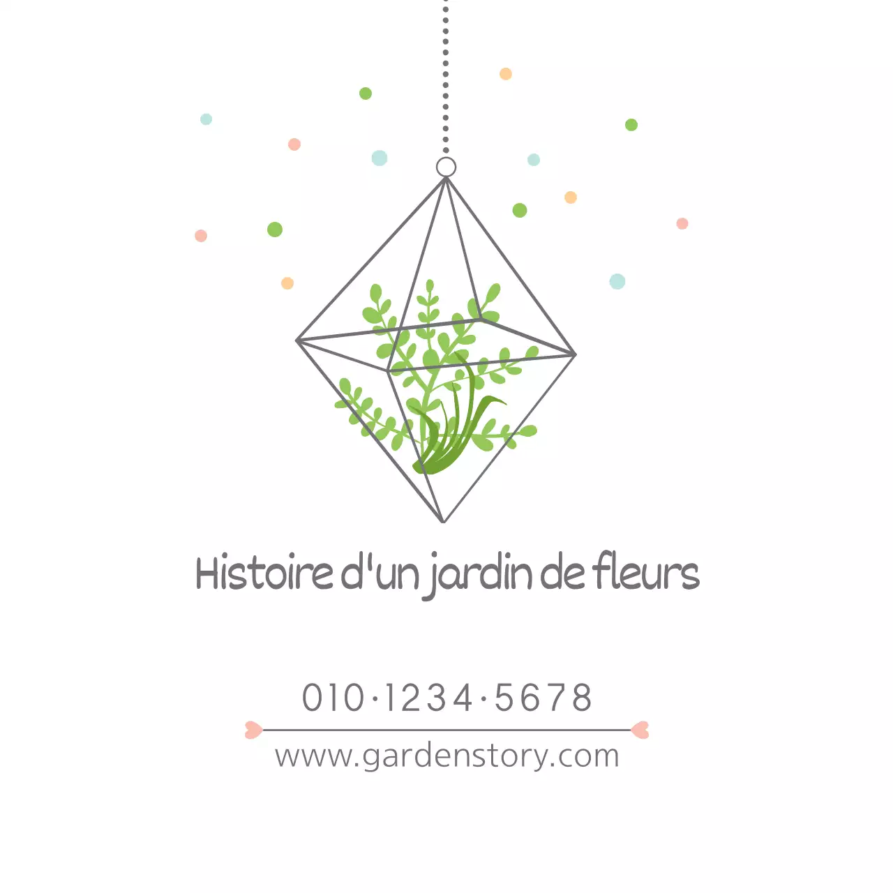 Histoire d'un jardin de fleurs