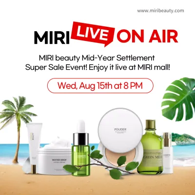 Green Modern Skincare Promotion Social Media Post