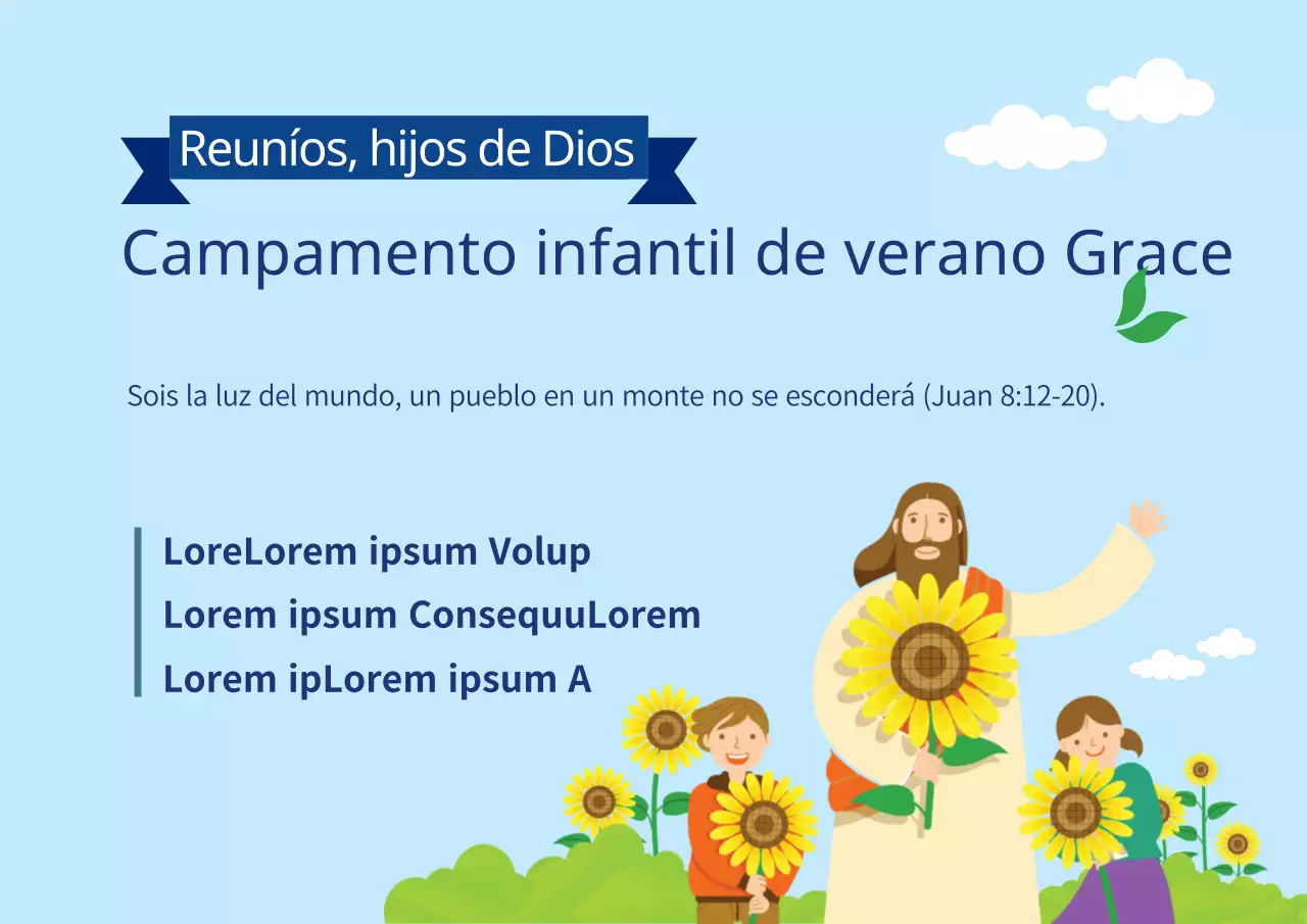 Campamento infantil de verano Grace