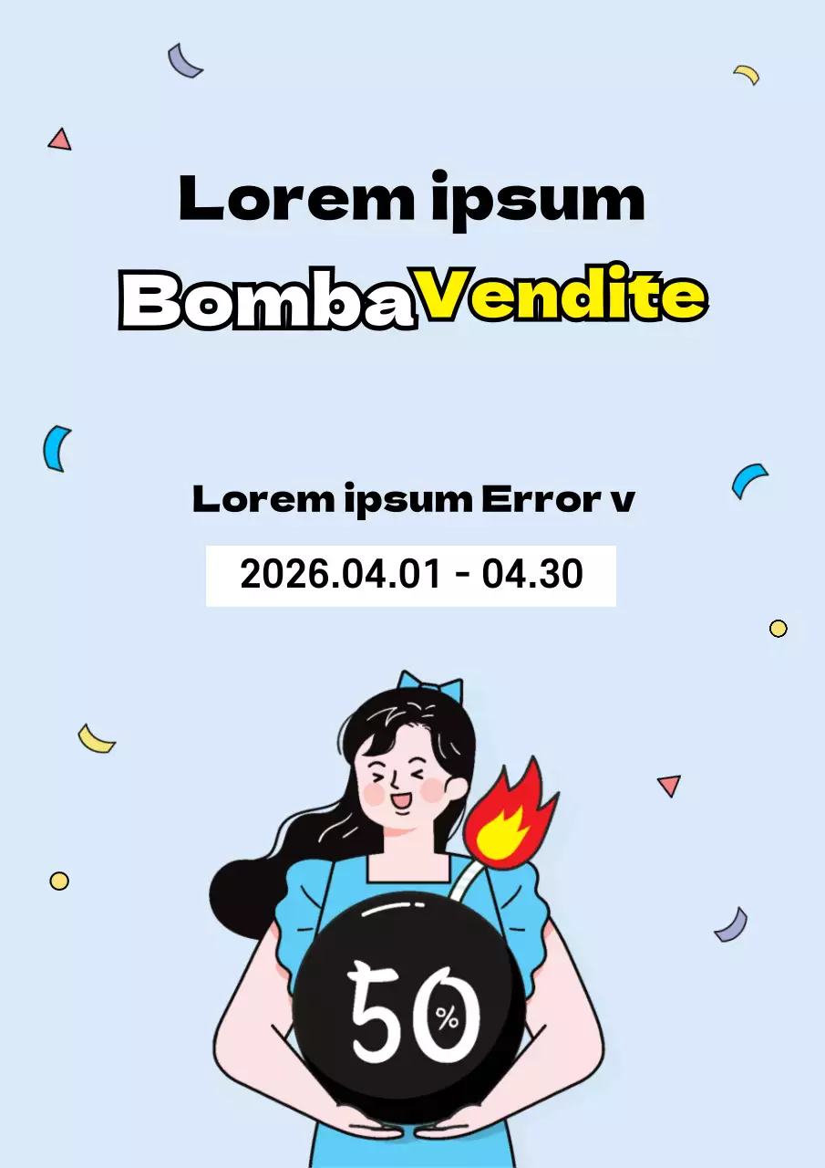 Promuovete un evento di super-saldi in azzurro