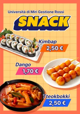 Webposter frazionario arancione