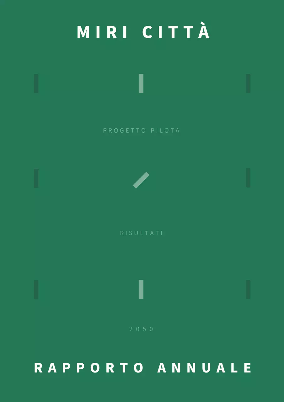 Scheda di copertina del rapporto sul settore pubblico verde e bianco