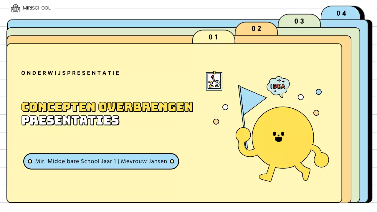 Schattige mappen in pastelkleurenBeeld van het concept van schoolonderwijs