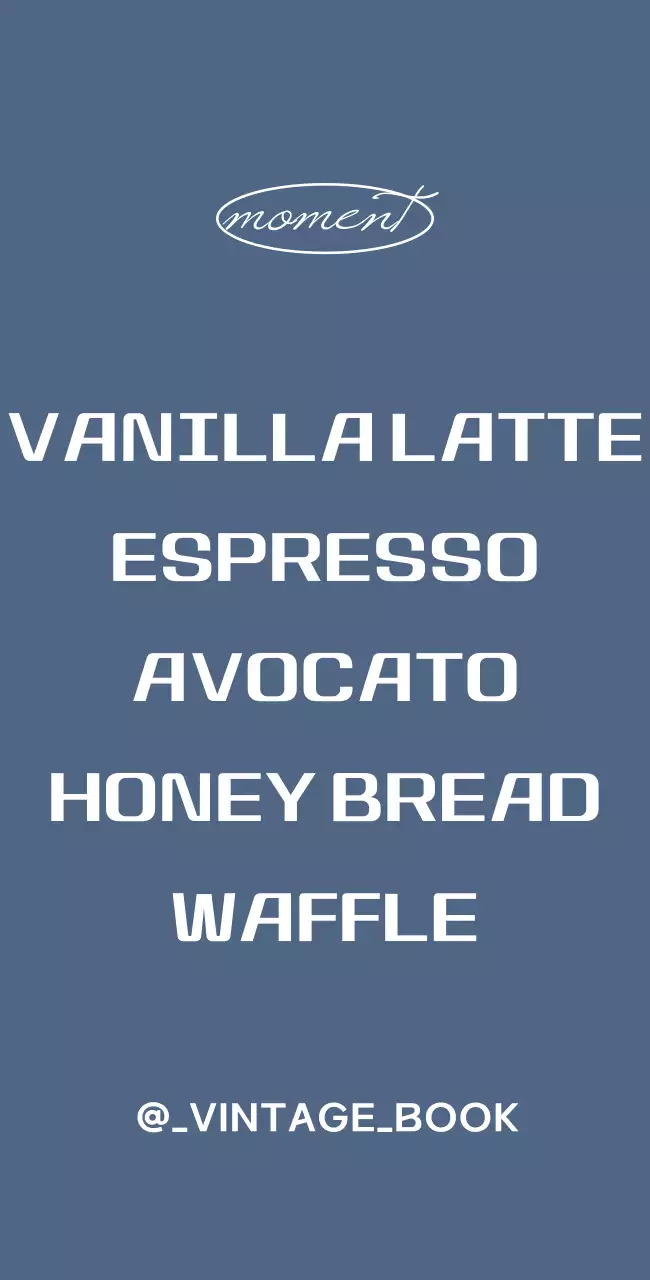 Bookstore sign with vintage menu on blue background